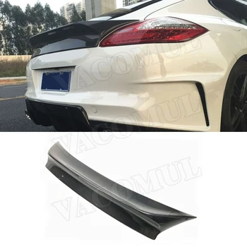 

Carbon Fiber Car Rear Trunk Spoiler Wings For Porsche Panamera S 970.1 2009-2013 VRT Style FRP Boot Trim Sticker Car Styling
