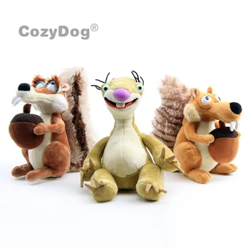

3 Pcs/set Movie Squirrel and Sloth Plush Toys Doll Peluche 20cm and 24cm Baby Kids Educational Toys Pillow Women Kids Gift