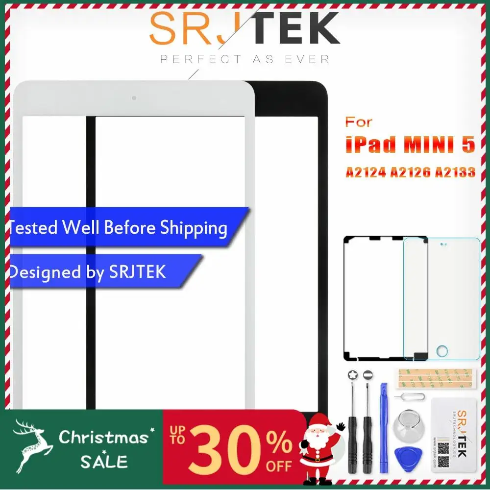 Для iPad Mini 5 сенсорный экран Mini5 5th Gen дигитайзер для iPad Mini сенсорный экран Стекло Замена A2124 A2126 A2133 Замена
