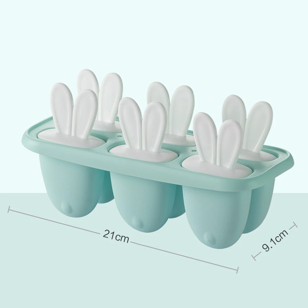 6 изготовленные на станке с заячьими ушками Форма Мороженое Плесень лоток Лето