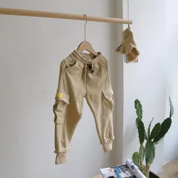 

2020 Korea style boys harem pants spring cotton fashion kids pants 3-8t HJ502