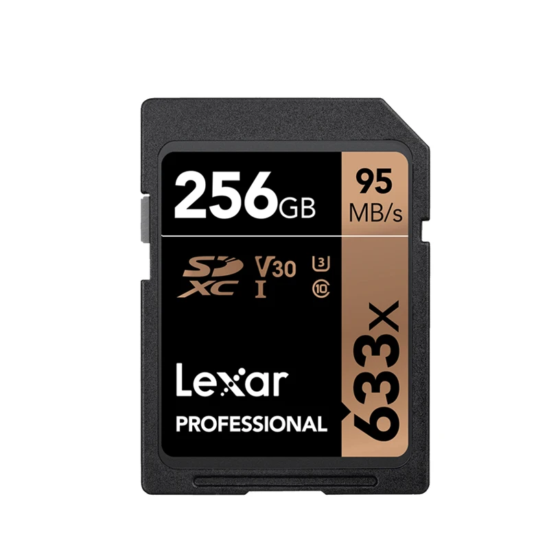 SD633X-256G Lexar 633X sd-карта 32 Гб 128 Гб 64 Гб 256 ГБ 512 Гб 16 Гб класс 10 U1/U3 V30 карта памяти 32 64 128 ГБ Флэш-карта SD памяти SDXC SDHC - Емкость: SD633X-256G