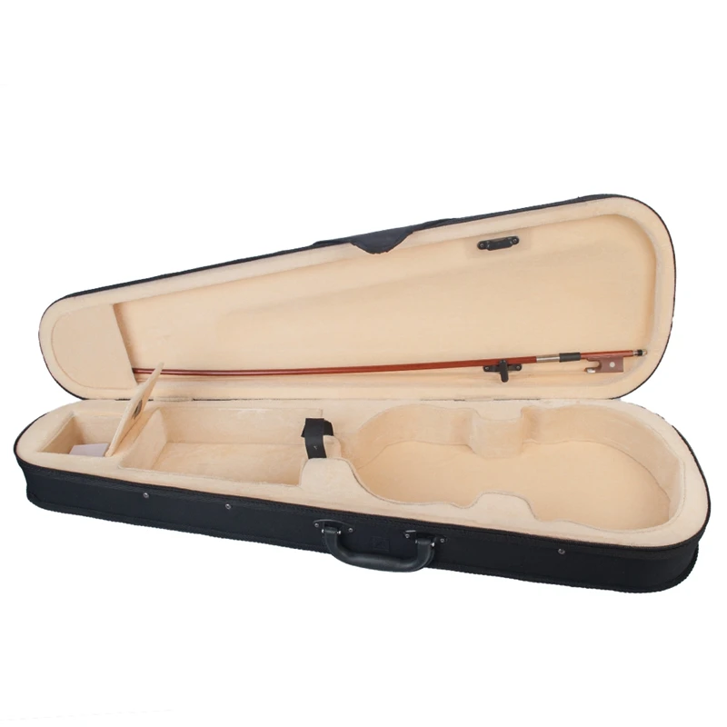 

Violin Case Size Professional Triangular Shape Violin Hard Case Yellow Inside Violin Parts