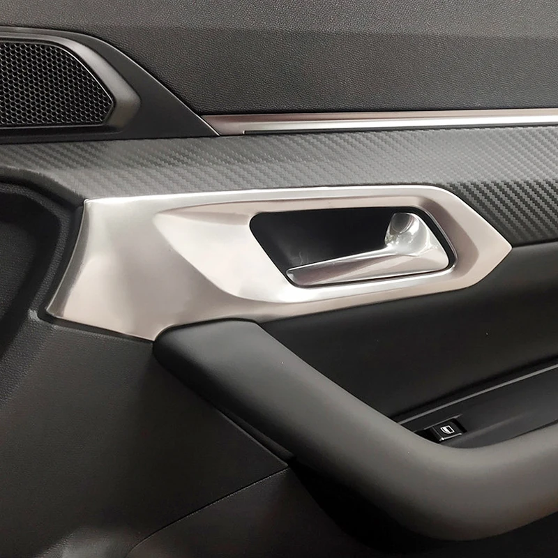 

For Peugeot 508 Allure SW GT Accessories 2018 2019 ABS Matte Car inner door Bowl protector frame Cover Trim Sticker Car styling