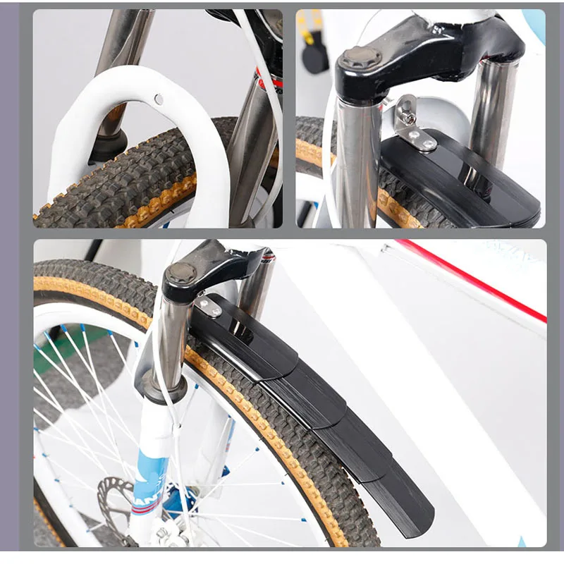 2 шт телескопическое складывание Велосипедное защитное крыло крылья MTB передние и задние брызговики для 24-2" велосипедные крылья набор брызговиков