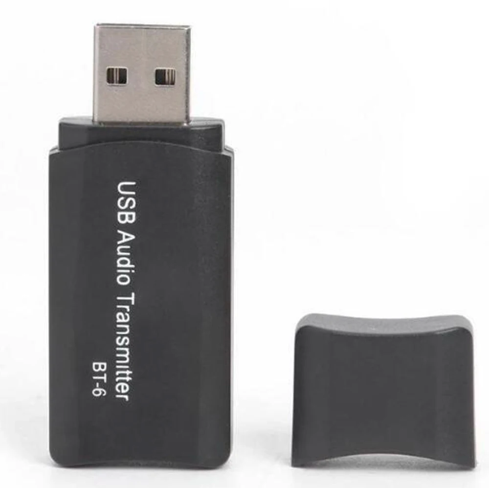 

BT-6 2 in 1 Wireless Bluetooth 5.0 Adapter Dongle 3.5mm USB Music Audio Receiver Transmitter for TV PC Computer Headphone