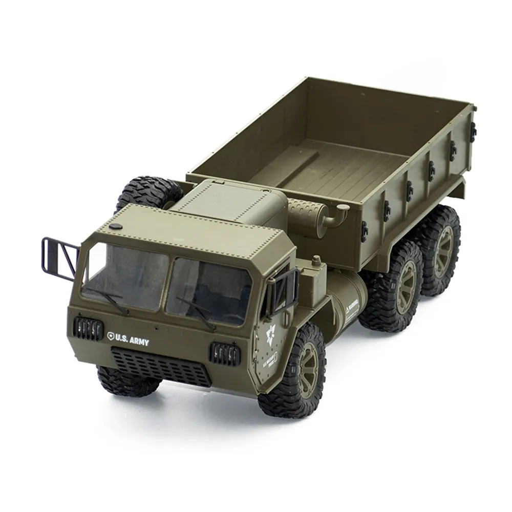 FY004 1/16 2,4G 6WD RC грузовик детские игрушки для мальчиков пульт дистанционного управления армейский военный грузовик RC модель автомобиля