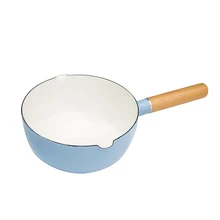 Керамическая эмаль Снежная сковорода детская еда мгновенная лапша, рис суп емкость для молока индукционная плита Бытовая утолщенная сковорода кастрюля