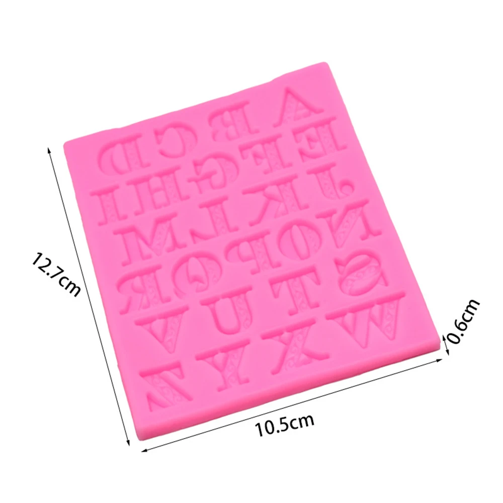 26 большая буква форма силиконовая форма для торта, форма для выпечки для шоколада, печенья, глины, помадки, инструмент для украшения торта