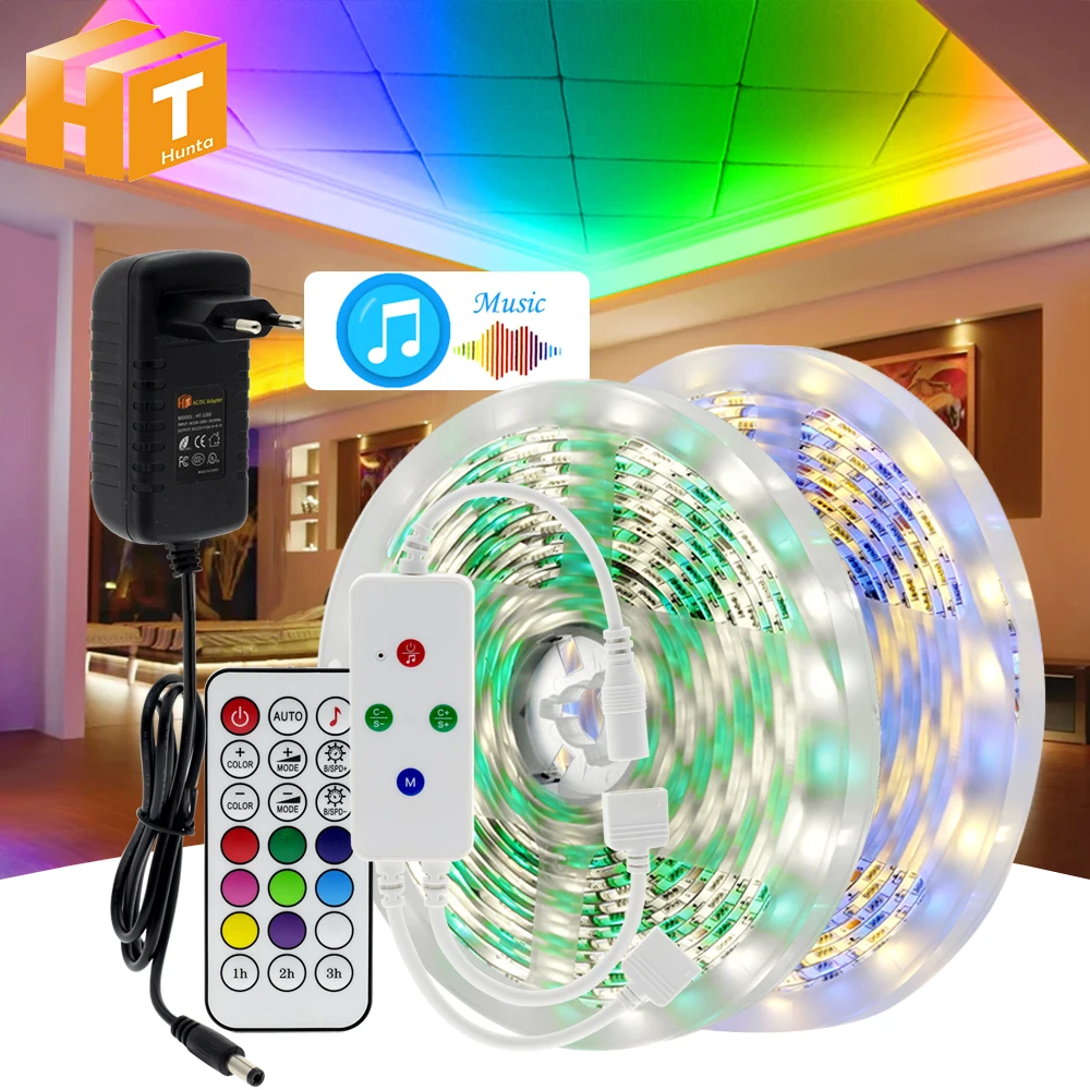 5050 Светодиодные ленты RGB / RGBW RGBWW 5 м 10 Цвет Сменные гибкий светодиодный светильник