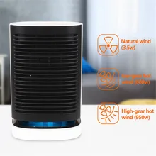 Высокое качество портативный обогреватель Мини Быстрый нагрев Электрический вращающийся обогреватель с функцией естественного ветра для дома и офиса
