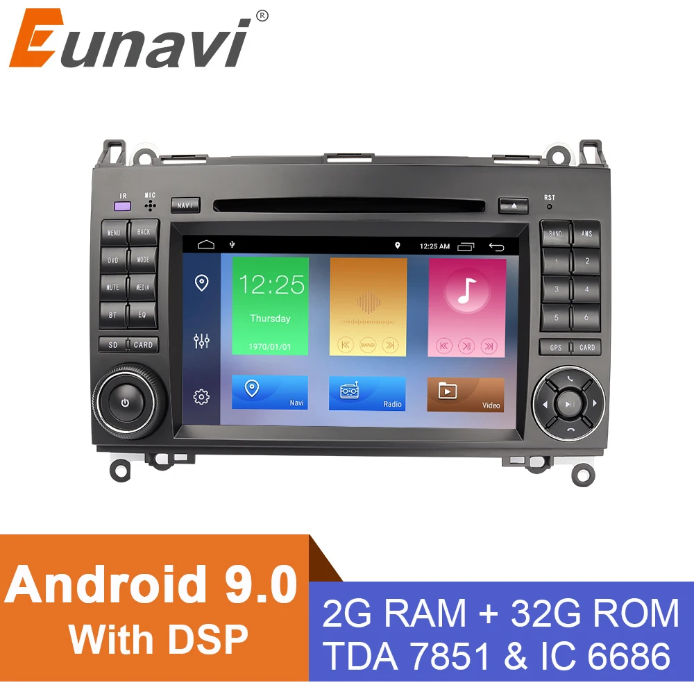 Eunavi 7 ''2 Din Android 9 Автомобильный DVD Радио для Mercedes Benz B200 B класс W245 B170 W209 W169 спринтер gps Navi четырехъядерный с DSP Eunavi 7 ''2 Din Android 9 Автомобильный DVD Радио для Mercedes Benz B200 B класс W245 B170 W209 W169 спринтер gps Navi четырехъядерный с DSP