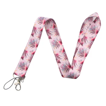 

K397 Wholesale 20pcs/lot Leaves Lanyards For keychain ID Card Pass Mobile Phone USB Badge Holder Hang Rope Lariat Gift for Girls