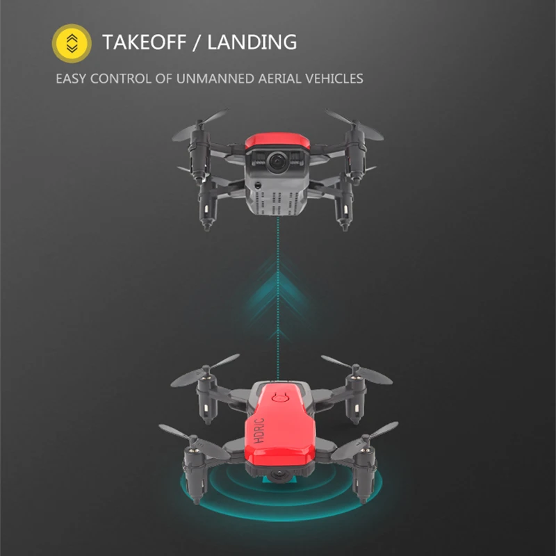 Мини складной Радиоуправляемый Дрон D2 LF606 Квадрокоптер с камерой HD Wi Fi fpv вертолет