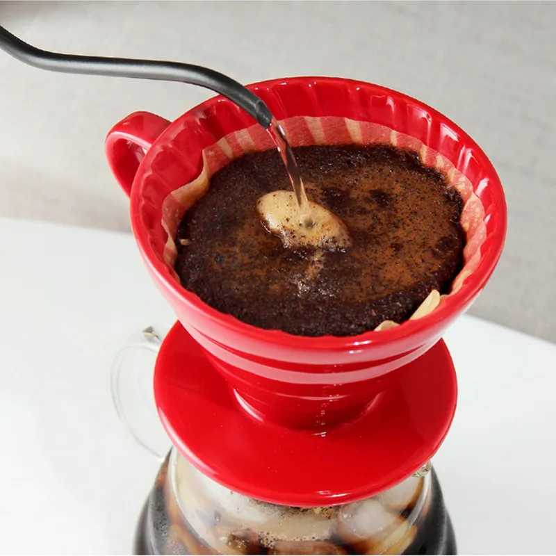 1 4 чашки V60 качество кофе капельного фильтра чашка керамический капельница