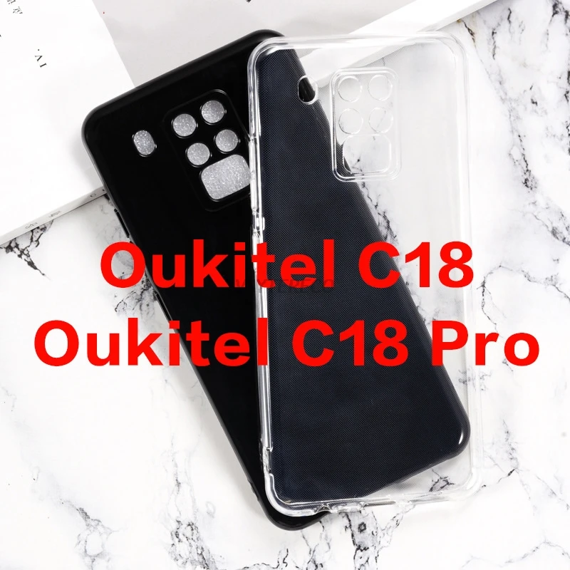 Прозрачный чехол для Oukitel C18 Pro ультрапрозрачный Мягкий из ТПУ задняя крышка