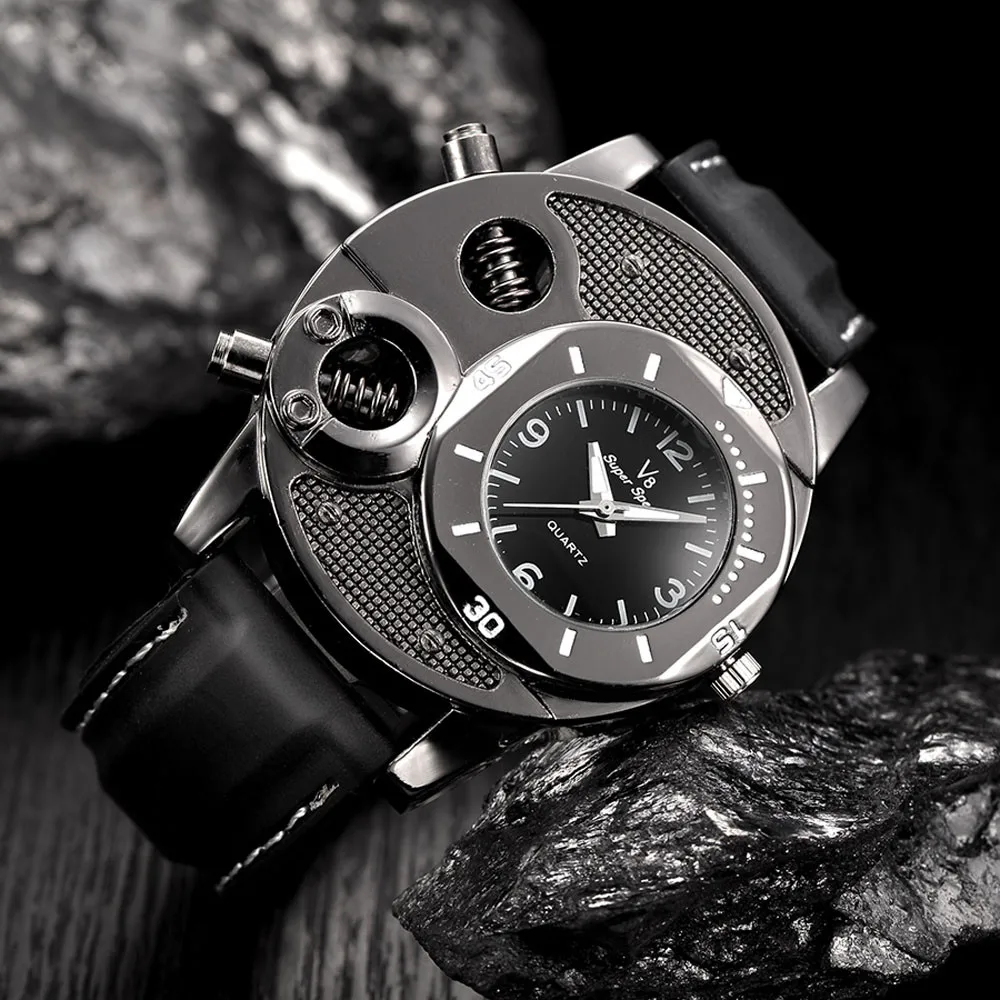V8 новые мужские часы мужские спортивные часы модный, с резиновым ремешком часы Мужские кварцевые часы mannen horloge uhr herren reloj hombre