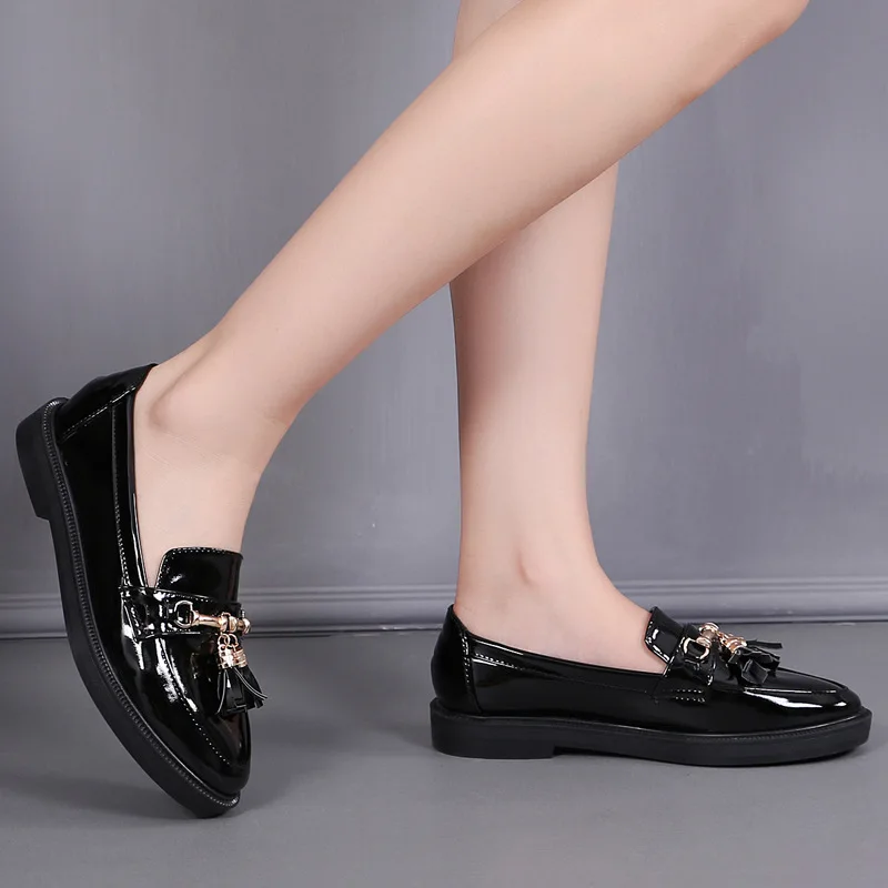

Fashion Slip-on Basic Pumps for Women Square Heel Low Ladies Pumps Round Toe Leisure Female Single Shoes