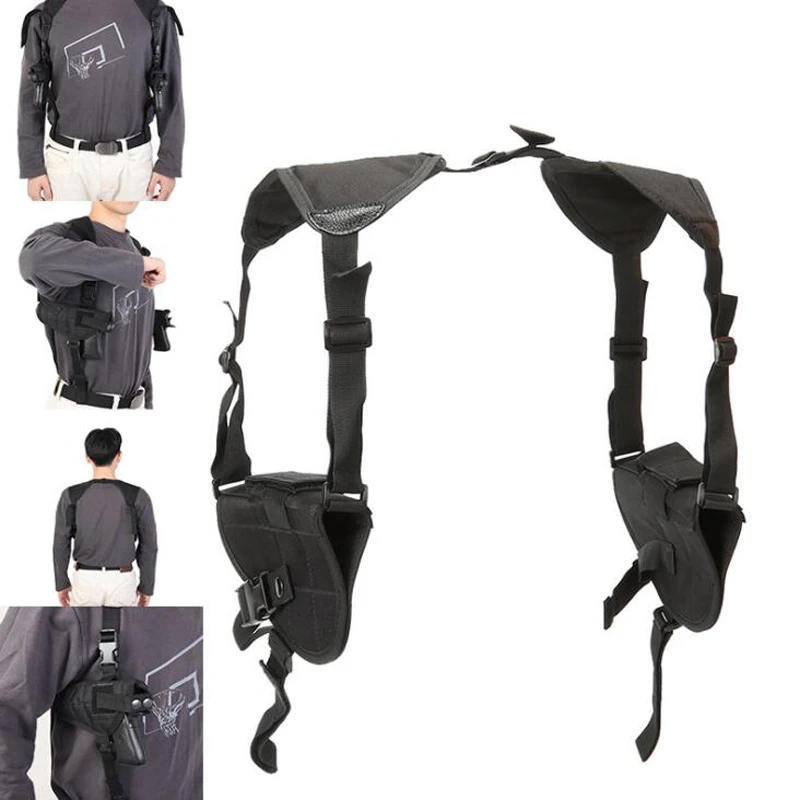 Tactical Left Right Hand Gun Pistol Double Shoulder Holster Bag Military Quality