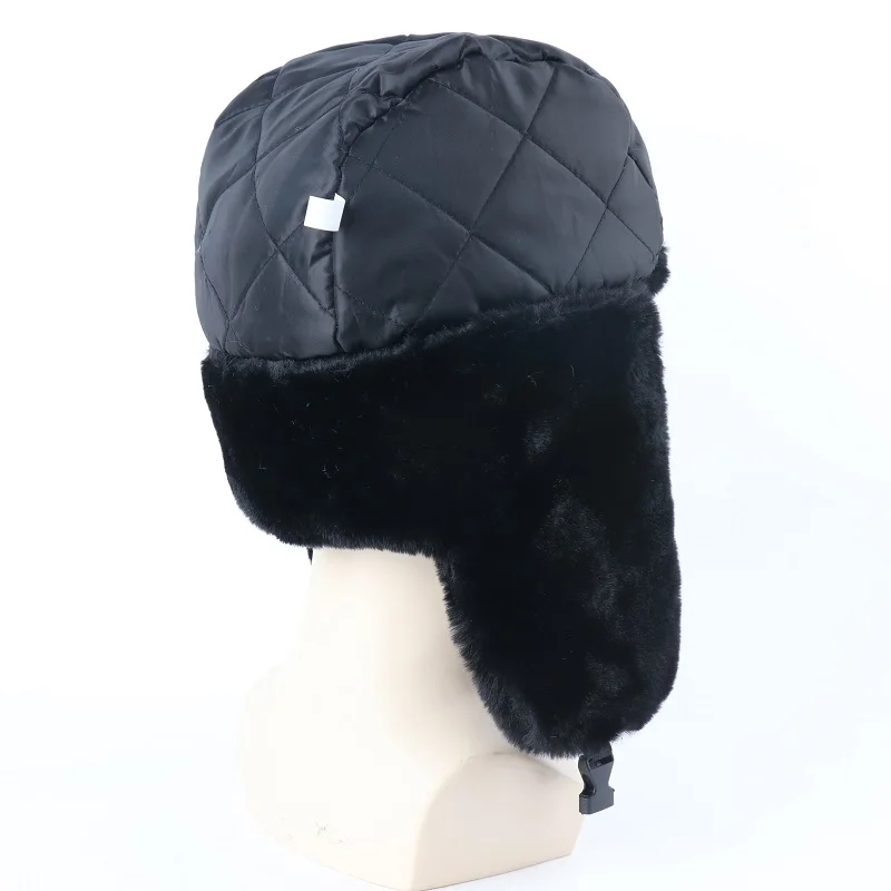 CAMOLAND Soviet Army Military Badge Bomber Hat Men Women Russia Ushanka Hats Faux Rabbit Fur Earflap Snow Caps Trapper Hats winter hat fashion hat fur hat earflap hat faux fur hat