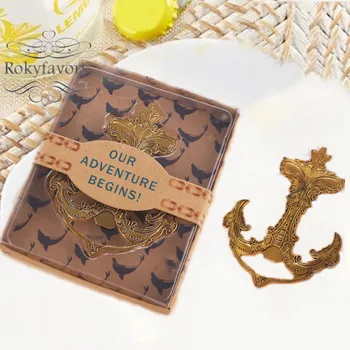 

18PCS Gold Anchor Bottle Opener Wedding Favors Event Gifts Nautical Bridal Shower Anniversary Sea Party Giveaways Ideas