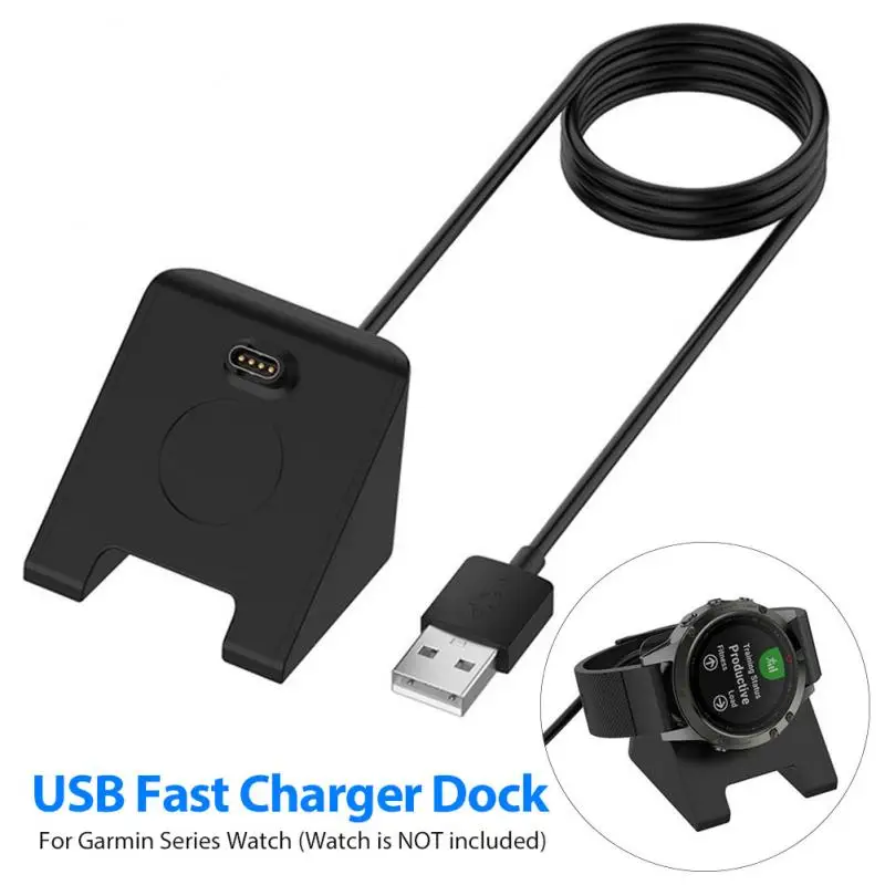 USB быстрая зарядка зарядное устройство док-станция держатель Подставка для Garmin Fenix 6S 6X6 5S 5X5 Plus Active Vivoactive 4 instcc