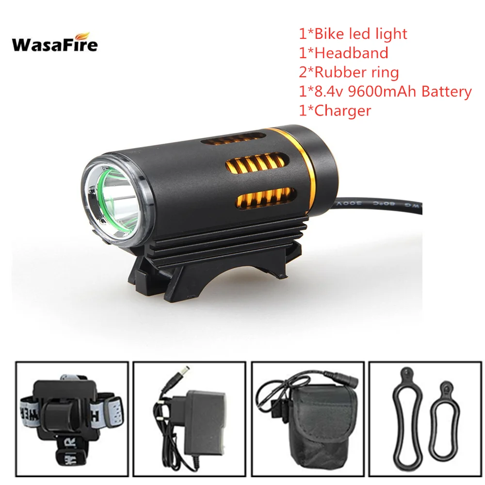  WasaFire XM-L2 LED Bike Light 3000lm Ultra Bright MTB Road Bicycle Front Lights Waterproof 4 Modes 