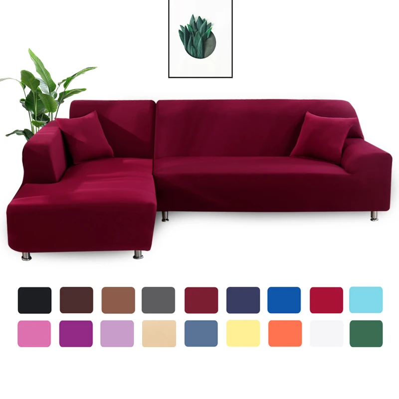 Grey Plain Color Elastic Stretch Sofa Cover Need Order 2Piece Sofa Cover If L-style fundas sofas con chaise longue Case for Sofa Grey Plain Color Elastic Stretch Sofa Cover Need Order 2Piece Sofa Cover If L-style fundas sofas con chaise longue Case for Sofa