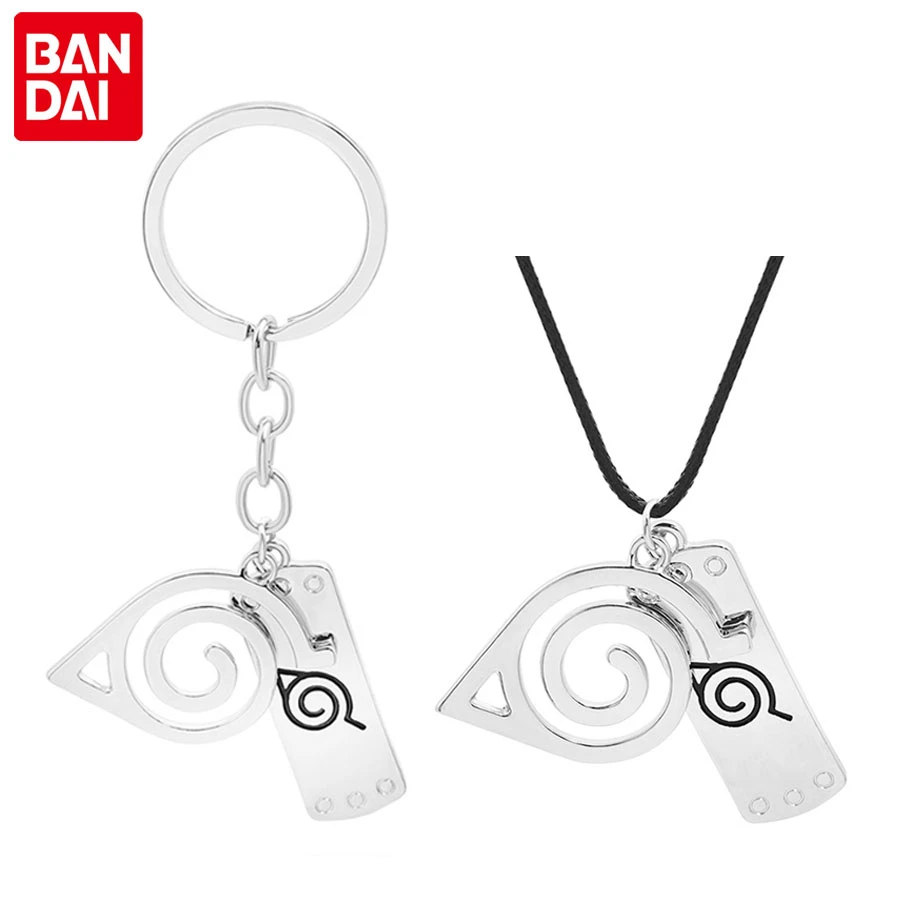 Брелки для ключей Bandai с аниме Наруто ожерелья удзумаки шурикен крутые фигурки