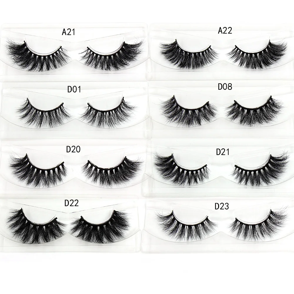 LEHUAMAO 3D Mink Eyelash Fluffy Cross Thick Natural Fake Eyelashes Lashes Dramatic Makeup Eye Lashes Handmade False Eyelash A03