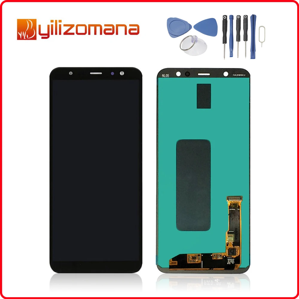 

6.4" AMOLED For SAMSUNG Galaxy J8 Plus 2018 J805 LCD Display Touch Screen Digitizer For Samsung J8 Plus Display J8 2018 J805 LCD