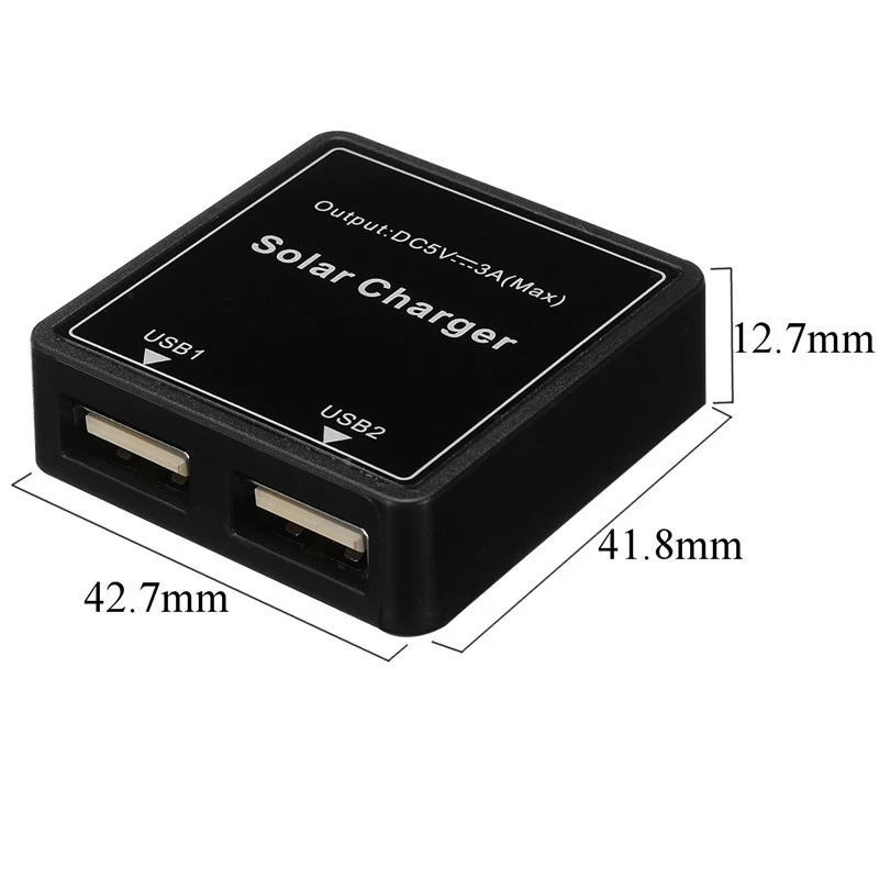 Solar Charger Dual USB 5V 3A DC 12V 24V 5A Solar Regulator Controller Stabilizer DIY Battery Charger