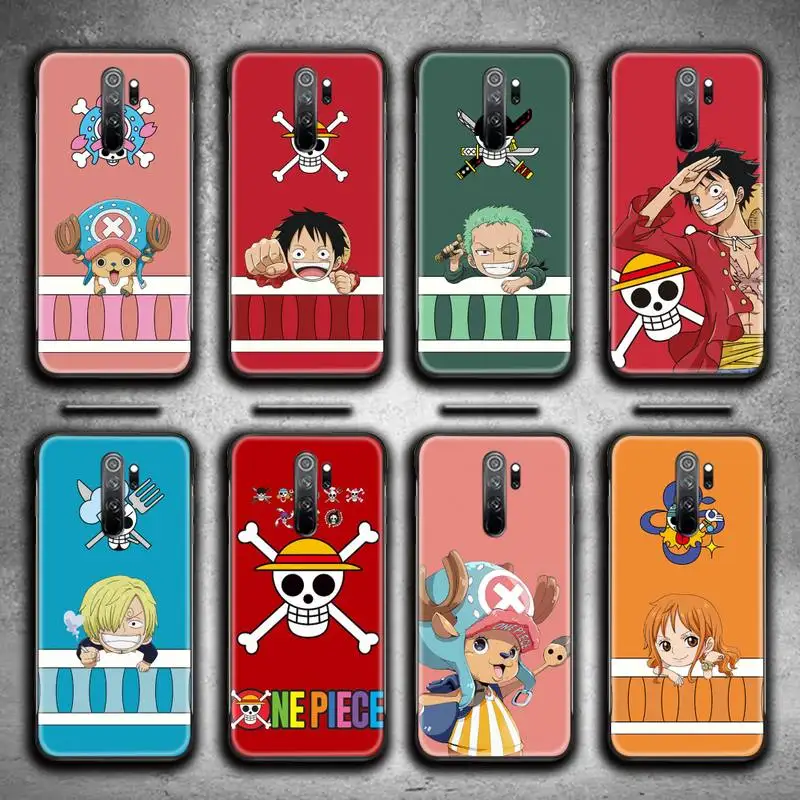 

One Piece Japan Anime Luffy Tony Chopper ACE Phone Case for Redmi 9A 8A 7 6 6A Note 9 8 8T Pro Max Redmi 9 K20 K30 Pro