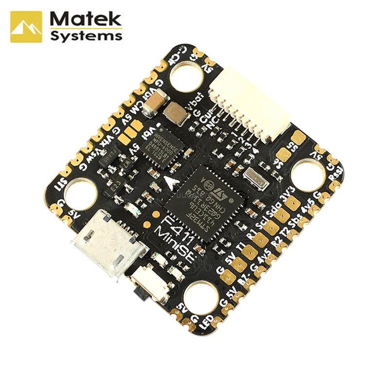 Новая система управления полетом Matek F411 MINI SE с OSD 5 В/2 а MPU6000 2 ~ 8S VTX для гоночных