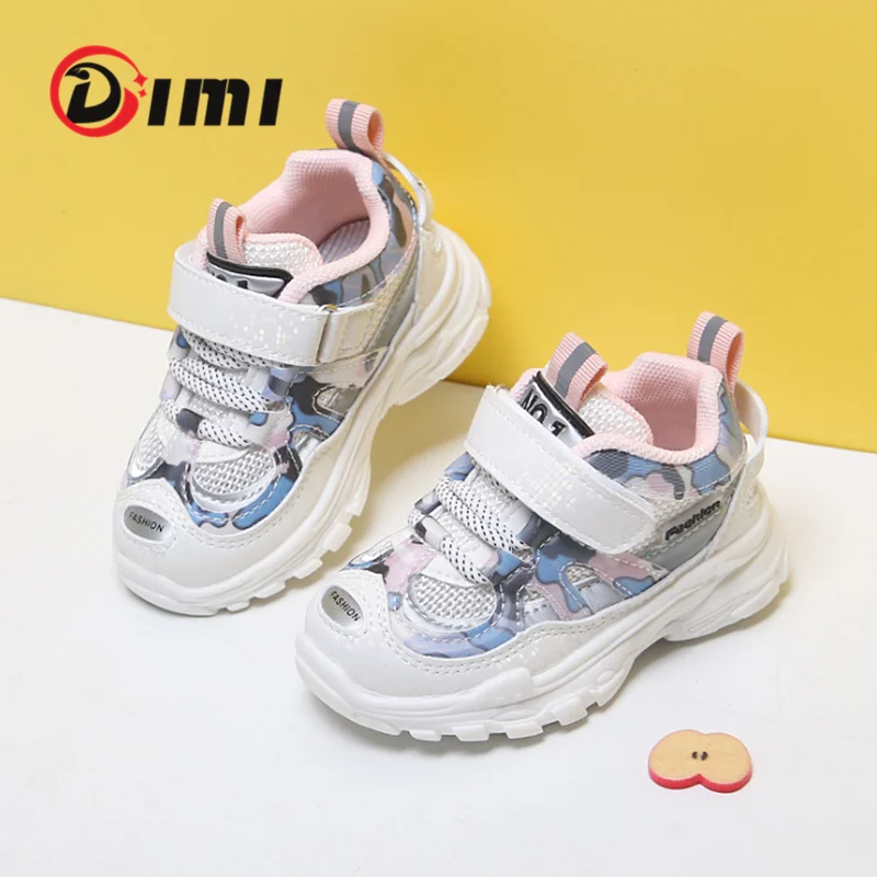 

DIMI 2021 Spring/Autumn New Baby Sneakers Toddler Shoes For Girl Boy Mesh Breathable Infant Shoes Soft Non-slip First Walkers