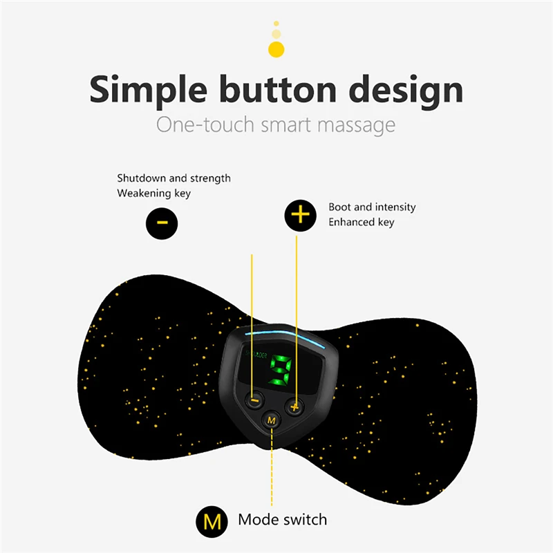 Mini Neck Massager Back And Neck Vibro Massager Electric Chinese Medicine EMS Tens Health Care Machine Shiatsu Massager Shiatsu