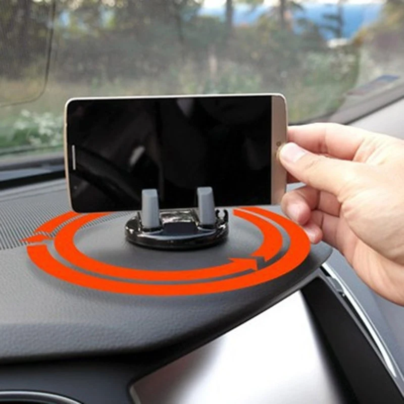 360 градусов вращающийся Автомобильный держатель для телефона приборная панель приклеиваемая Универсальная Подставка Кронштейн gps