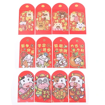 

24pcs Chinese Creative Red Envelope New Year Spring Festival Gift Envelope