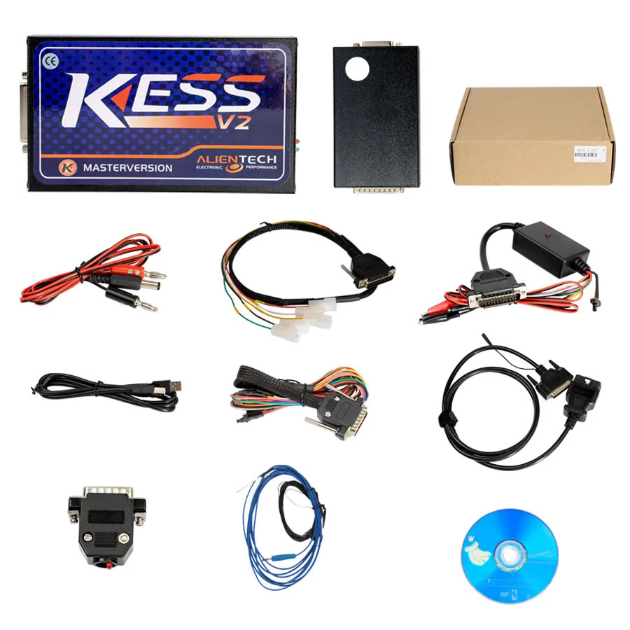 Онлайн V2.47 ЕС красный Kess V5.017 OBD2 менеджер Тюнинг Комплект KTAG V7.020 4 светодиодный Kess V2 5,017 программатор BDM K-TAG V2.25 программатор системного блока управления