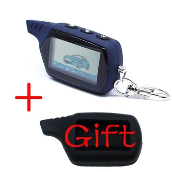 

NFLH A61 LCD Remote Control Key Chain Fob for Russian Anti-theft starline A61 Keychain two way car alarm system