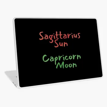 

Sagittarius Sun Capricorn Moon Text laptop sticker laptop skin 12 13 14 15 17 inch for MacBook HP Acer Dell ASUS Lenovo Xiaomi