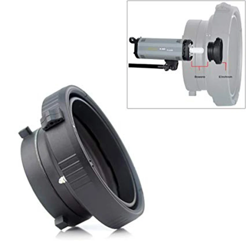 Fomito Photo Studio Bowens mount to Elinchrom Speedring Converter