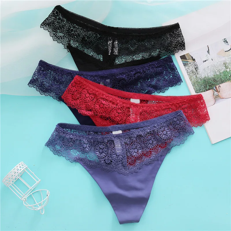 

New Arrivals Women Lace Lingerie G-string Briefs Panties T string Thongs Knickers Underwear Briefs For Women Panties