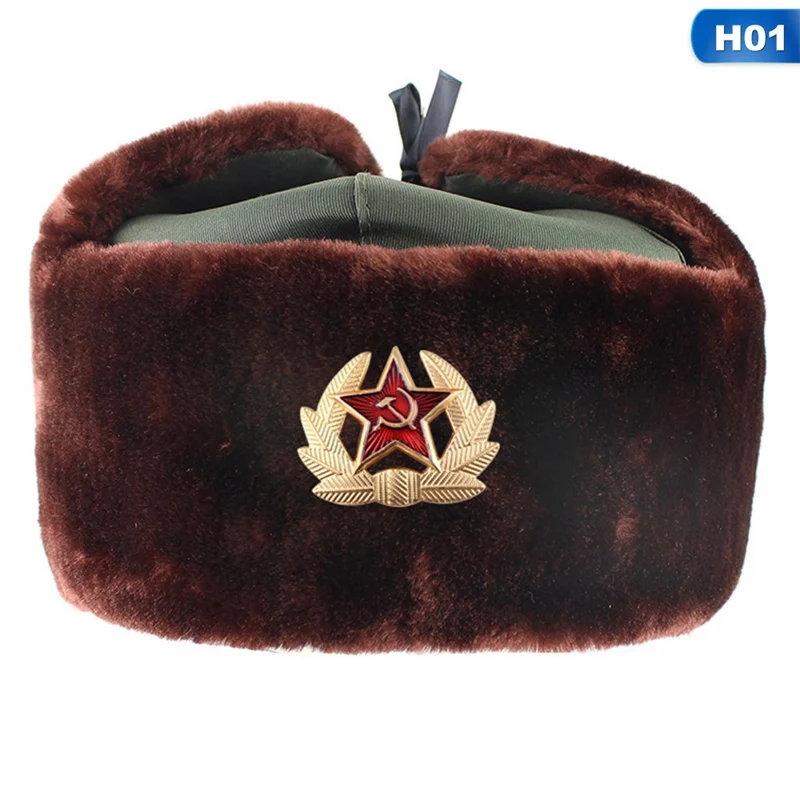 Новые русские армейские военные шапки, шлем летчика, полицейская шапка, зимняя мужская снежная шапка с наушниками, лыжные теплые толстые шапки для мужчин