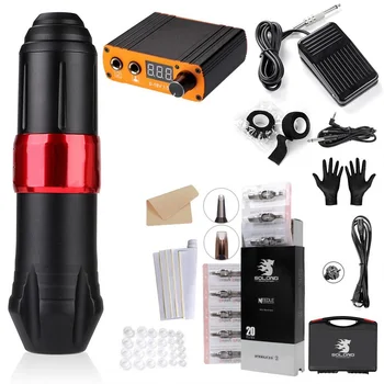 

Rotary Maschine Tattoo Kit rotary pen Cartridges Set Compact Equipment Tattoo Machine Body Beauty Tools