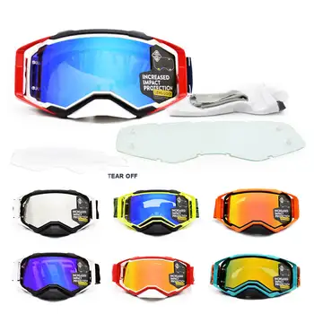 

Motorcycle Goggles Protective Motocross Glasses Windproof Motorbike Racing MX Goggles Off Road Cascos Gafas Free tear ofd