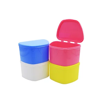 

denture bath cleaning storage case dental retainer box