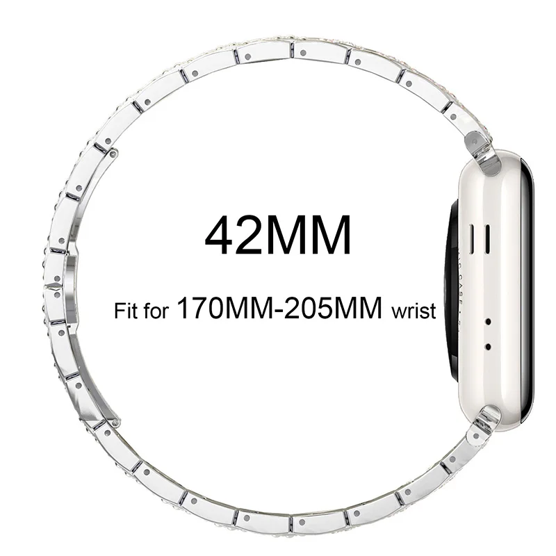 Роскошная обувь с украшением в виде кристаллов ремешок для наручных часов Apple Watch, версии 4 серии Для женщин браслет для мужчин часы ремешок