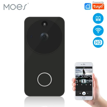 

Tuya Smart Life Wireless Smart Video Doorbell Camera Full HD PIR Motion Detection Night Vision Camera