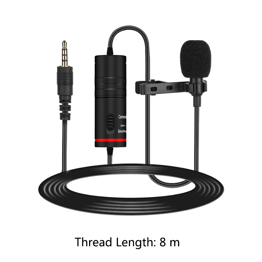 Микрофон клип-на петличный мини аудио 3,5 мм воротник конденсаторный нагрудный микрофон для записи Canon sony Nikon/iPhone DSLR камеры